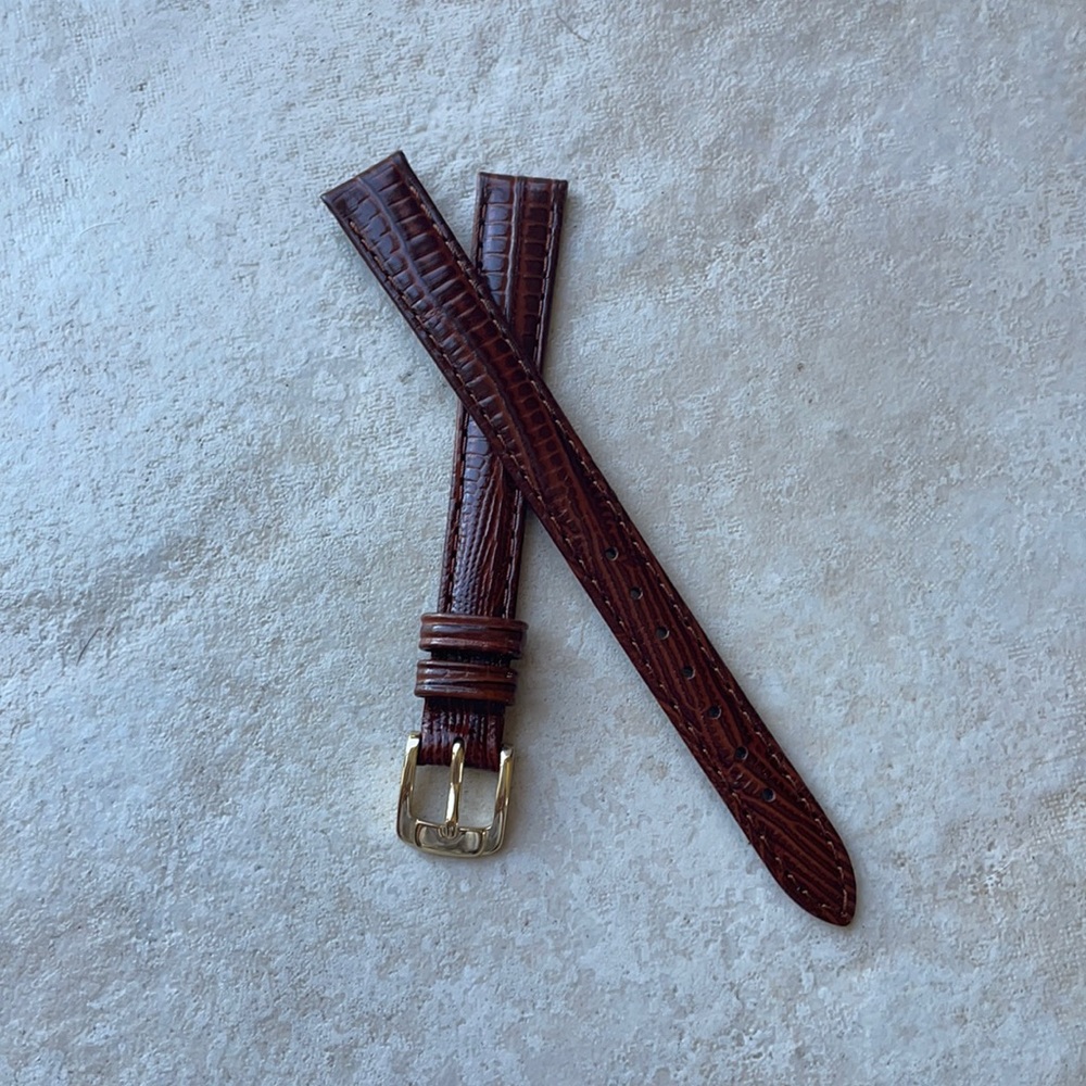 Watch band Spidel 12mm brown leather band